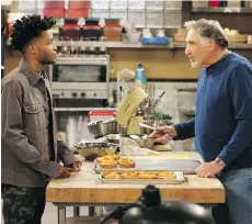  ??  ?? Jermaine Fowler and Judd Hirsch share top billing in Superior Donuts.