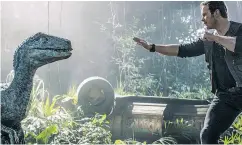  ?? UNIVERSAL VIA THE ASSOCIATED PRESS ?? Chris Pratt in Jurassic World: Fallen Kingdom.