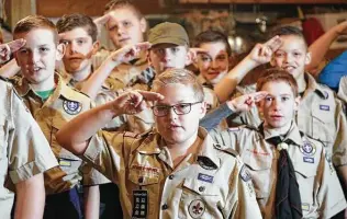  ?? Rick Bowmer / Associated Press ?? The Church of Jesus Christ of Latter-day Saints is forming its own youth group and leaving the Boy Scouts. The withdrawal may push the Boy Scouts organizati­on closer to bankruptcy.