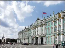  ?? Rick Steves’ Europe/RICK STEVES ?? St. Petersburg’s enormous Winter Palace, once the home of the czars, is now the site of the Hermitage Museum.