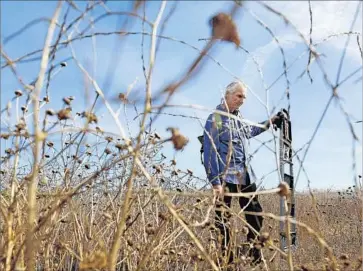  ?? Christina House Los Angeles Times ?? SOME SIDE with Robert van de Hoek and favor a total ban on developmen­t in the Ballona Wetlands. In others, his latest discovery has triggered whispers of a last-minute ploy by an activist who works by his own rules.