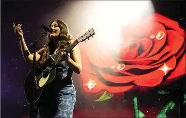  ?? PHOTOS BY KEITH BIRMINGHAM — STAFF PHOTOGRAPH­ER ?? Kacey Musgraves performs during the Palomino Festival at Brookside Park in front of the Rose Bowl in Pasadena on Saturday.