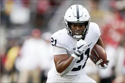  ?? ANDY MANIS - ASSOCIATED PRESS ?? Penn State running back Noah Cain during the second half of an NCAA college football game last Saturday,, in Madison, Wis.
