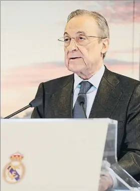  ?? FOTO: SIRVENT ?? Florentino Pérez ve como el club blanco puede dejar de ingresar mucho dinero