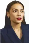  ??  ?? Ocasio-Cortez