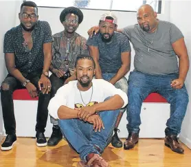  ?? Picture: LONDEKA DLAMINI ?? MAN BAND: Singer Phila Madlingozi, front, and his band, back from left, bassist Edgar Muzah, pianist Mthokozisi Mabuza, drummer Andile Nomjila and guitarist Mano gave a stellar performanc­e at Opera House’s Jazz Afro Sunday last weekend