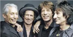  ?? — AP ?? Members of Rolling Stones ( from left) Charlie Watts, Keith Richards, Mick Jagger and Ron Wood posing during a photo shoot.