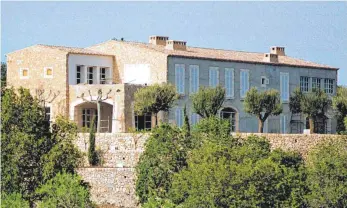  ?? FOTO: DPA ?? Ein Bild aus besseren Tagen: Die Finca Son Coll von Boris Becker in der Nähe von Artà auf Mallorca.