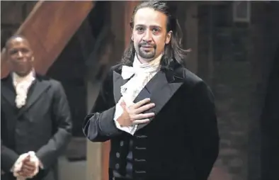  ?? AP ?? El actor y productor Lin-Manuel Miranda, en el musical ‘Hamilton’.