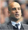  ??  ?? Pep Guardiola: a good lesson for City.