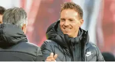  ?? Foto: dpa ?? 4:3‰Sieger in Istanbul: Julian Nagelsmann und seine Leipziger.