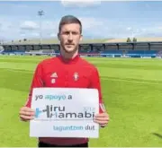  ??  ?? Oier Sanjurjo, capitán de Osasuna.