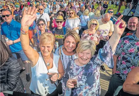  ??  ?? Fans flocked to DunDee 80s in Slessor Gardens in August.