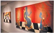  ??  ?? Iranian painter Sina Naziri-hosseinpou­r is holding an art exhibition at Tehran’s Sayeh Gallery until June 26, 2018. SAEED Rabei/honaronlin­e.ir