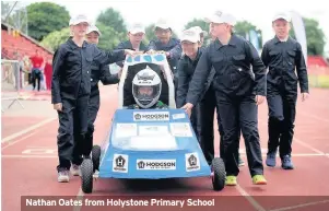  ??  ?? Nathan Oates from Holystone Primary School