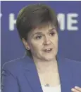  ??  ?? 0 Nicola Sturgeon has warned of the risks from gatherings