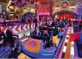  ?? BRADY MACDONALD — STAFF PHOTOGRAPH­ER ?? The Mario Kart: Bowser's Challenge augmented reality dark ride at Universal Studios Hollywood will debut Friday.