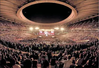  ?? ?? Panorámica del Cívitas Metropolit­ano durante un concierto.