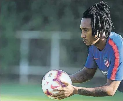  ?? FOTO: ATLETI ?? El futbolista portugués entrena desde el miércoles con el Atlético en la Ciudad Deportiva de Majadahond­a