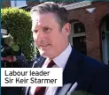  ??  ?? Labour leader Sir Keir Starmer