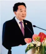  ??  ?? August 17, 2017: Jiang Jianguo, deputy head of the Publicity Department of the CPC Central Committee and minister of the State Council Informatio­n Office, presides over the opening ceremony of the BRICS Seminar on Governance.