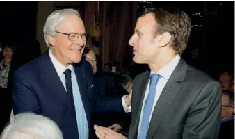 ??  ?? Qu’a-t-il fait des 2,8 millions gagnés au service de David de Rothschild (ici, à gauche)?