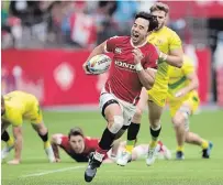  ?? DARRYL DYCK THE CANADIAN PRESS FILE PHOTO ?? Nathan Hirayama is co-captain of Canada’s men’s rugby sevens team and helped the squad capture two gold medals and a silver at the last three Pan American Games.