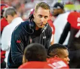  ?? JOHN WEAST / GETTY IMAGES ?? Fans have been patient with coach Kliff Kingsbury, 38, because he played for the Red Raiders and connects well with the area. But his record is 3033 heading into his sixth season.