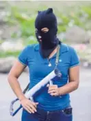  ?? AFP ?? Una opositora en la localidad de Las Maderas, Nicaragua.