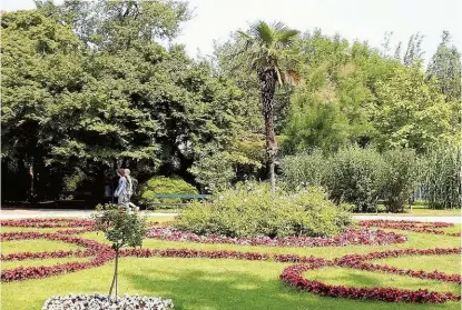  ??  ?? Der Botanische Garten ist Teil des Schönbrunn­er Schlosspar­ks. Der Eintritt ist bislang frei