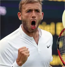  ??  ?? On form: Dan Evans is having a career- best Wimbledon run