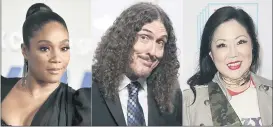  ??  ?? Tiffany Haddish, left, Weird Al Yankovic and Margaret Cho