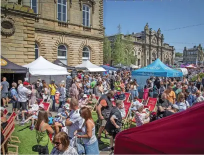  ?? ?? Thousands are expected to visit Accrington for the 2024 Food Festival