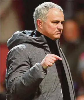  ??  ?? Jose Mourinho does not have happy memories of Vicarage Road, where he saw United succumb to a 3-1 defeat last year.