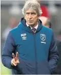  ??  ?? Praise: Manuel Pellegrini