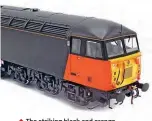  ??  ?? The striking black and orange ‘Loadhaul' livery brings the collection of ten models into the 1990s alongside the single ‘Transrail' model being produced as a special edition for Tower Models.