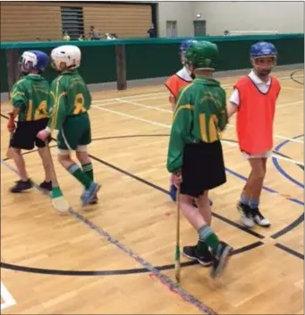  ??  ?? Indoor hurling blitzes were held during the week.