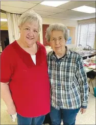  ?? Submitted photo ?? Linda Box (left) and Kay Gaudian of Bella Vista are the dream-makers of the Silver Needles Quilt Retreat.