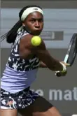  ?? Associated Press ?? French Open finalist Coco Gauff starts strong in Berlin.