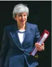  ??  ?? Theresa May, primer ministro del Reino Unido.