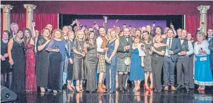  ?? Picture: Chris Watt. ?? Some of the winners at the regional awards ceremony in Edinburgh.