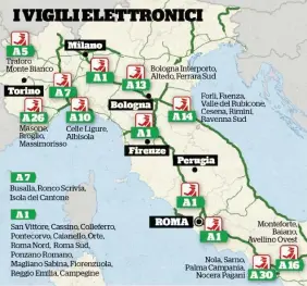  ??  ?? La mappa Prima i tutor erano 770, dopo le sentenze ne sono stati attivati solo 31