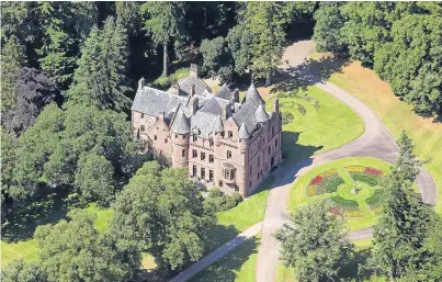  ?? Picture: Deadline News. ?? Renovation work is under way at Lethendy Castle.