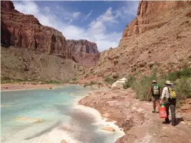  ??  ?? The project would involve four huge dams near the Little Colorado River. Photograph: Lisa Winters/Grand Canyon Trust