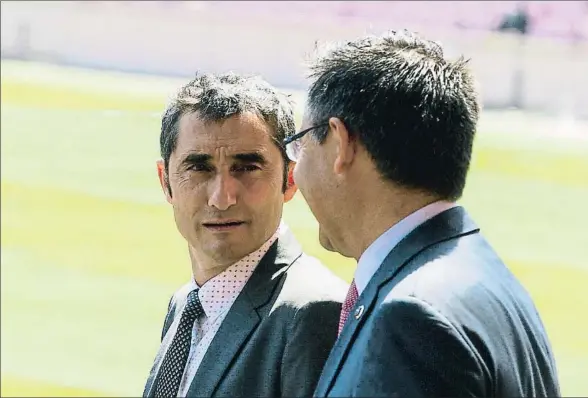  ?? XAVIER GÓMEZ ?? El presidente del FC Barcelona pretende reforzar el área deportiva simplificá­ndola