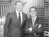  ?? ASSOCIATED PRESS FILE PHOTO ?? Jason Witten, left, with play-by-play commentato­r Joe Tessitore, holds one of the most prominent television jobs in the sport as the lead analyst for Monday Night Football.