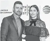  ?? EVAN AGOSTINI, INVISION/ AP ?? Justin Timberlake and his wife, Jessica Biel, were set to co- host a fundraiser for Hillary Clinton in Los Angeles.