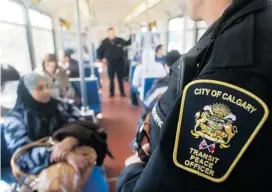  ?? Calgary Herald/Files ?? A plan to increase transit police on certain “hot spot” bus routes comes in response to intoxicate­d and rowdy riders that cause other riders to fear for their safety.