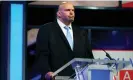  ?? Photograph: Greg Nash/EPA ?? John Fetterman participat­ed in the debate with the assistance of monitors that showed transcribe­d texts of questions and responses.