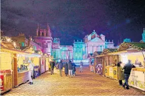  ?? ?? Christmas market at Blenheim Palace in Oxfordshir­e.